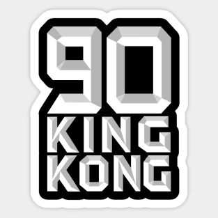 90 YEARS OF KING KONG (front/back print) Sticker